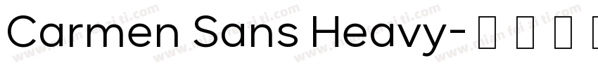 Carmen Sans Heavy字体转换